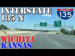 I-135 North - Wichita - Kansas - 4K Highway Drive