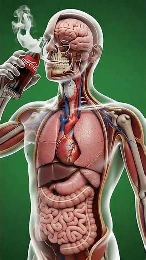 Smoke & Coca-Cola: A Cinematic 3D Anatomical Journey Through the Human Body” #anatomy #humanbody