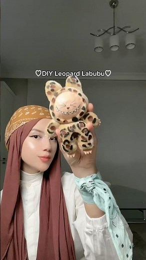 DIY Leopard Labubu 🐆 #diy#labubu