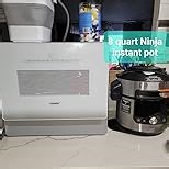 COMFEE' Portable Mini Dishwasher Countertop with 5L Built-in Water Tank for Apartments& RVs, No Hookup Needed, 6 Programs, 360° Dual Spray, 162℉ High-Temp& Air-Dry Function