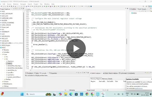 #embeddedsystems #stm32 #freertos #rtos #microcontrollers #firmwaredevelopment #iot #learningjourney | RACHAPUTI VYSHNAVI