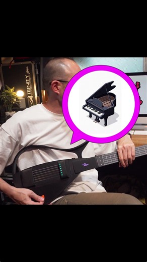 Confused by the different instrument sounds coming from the Cyber-G. #guitar
