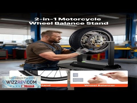 VEVOR Motorcycle Wheel Balancer 88.2 lbs Capacity Tire Balancer & Truing Stand