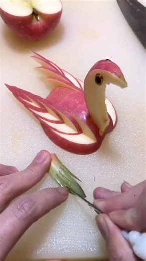 Creative Apple Fruit Art 🍎 | Relaxing Food Design Shorts