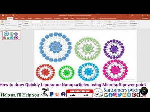 How to draw Quickly Liposome Nanoparticles using Microsoft power point