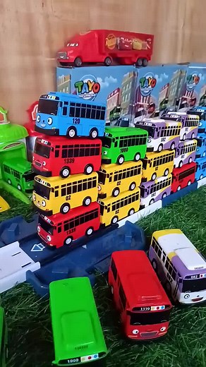 Adorable Tayo Bus Pushing | Part 02