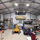 BRAINIAC LED Garage Light Bulb 150W 15000LM Deformable Garage Lights Ceiling led with 6 Adjustable Panels, E26/E27 Screw in Shop Lights for Basement Barn Porch