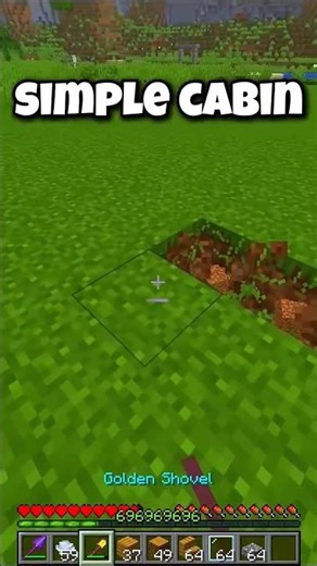Minecraft Tiny Cabin Build Tutorial🤩.#minecraft#tutorial