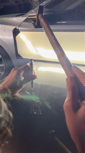 @motor_mania01 on Instagram: "Dry denting | PDR tools Tutorial 🛠️ | #drydenting #reelinstagram❤️ #2025 #hailstrom #insta"