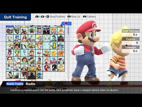 Super Smash Bros Ultiamte - Spawning Masterhand in Training