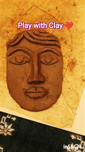 Face with clay ❤️ #diy #love #students #art #minivlog #craft #clay #face #esey #15minutes #sculpture