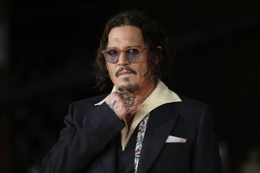 Johnny Depp presented with Lifetime Achievement award at Rome Film Festival