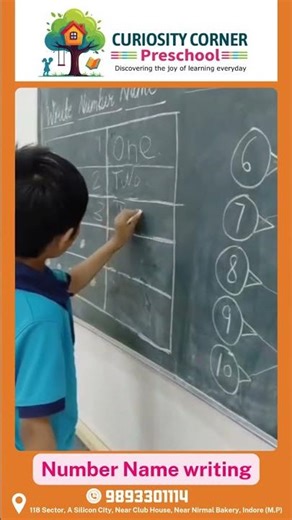 Our little learners joyfully explored “Number Name Writing” .