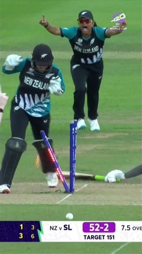 Quick turn, direct hit, a sensational run-out by Melie Kerr 🔥 #T20WorldCup