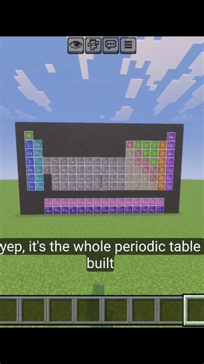 This Minecraft Build Teaches Chemistry?! Periodic Table Build #minecraft #minecraftshorts #gaming