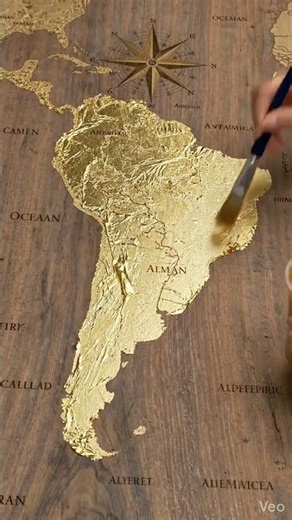 Ancient Map Resin Table 🌍✨ | Luxury Epoxy Build #shorts #timelapse #epoxytable