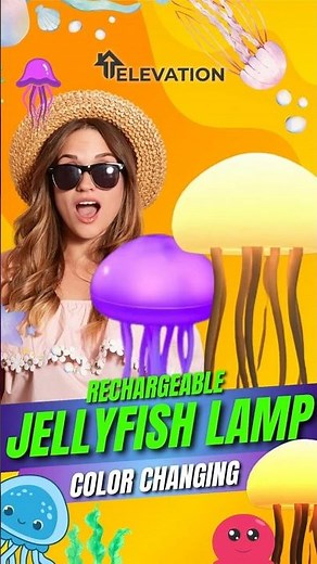 Mesmerizing Glow: Color-Changing Jellyfish Lamp Magic!