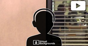 The Office talking head video - Virtual Backgrounds