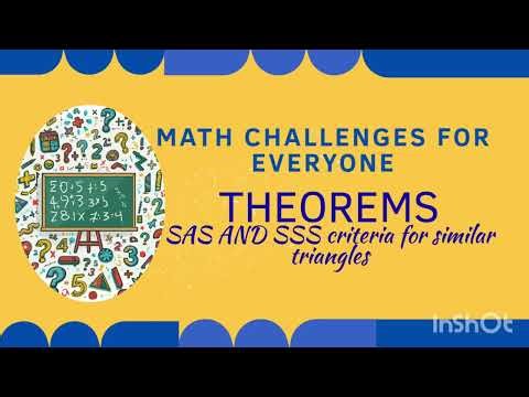 theorem Similar triangle SSS and SAS criteria