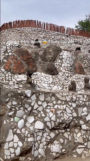 Exploring Chandigarh’s Hidden Art World 🎨 | Rock Garden Vlog#historicindia #heritageplace #shorts
