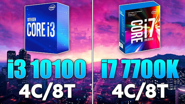 i7 7700K vs i3 10100 test in 10 games