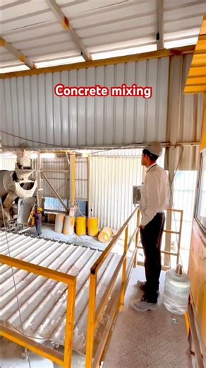 Concrete mixing on plant