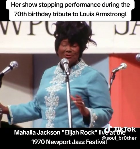 Mahalia Jackson's Powerful Live Performance in 1970