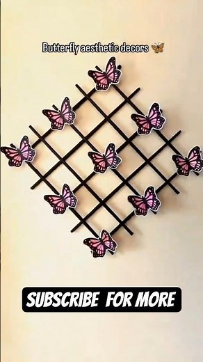 DIY Butterfly Wall Decor 🦋✨ Aesthetic Handmade Craft | Easy Wall Decoration Idea for Home