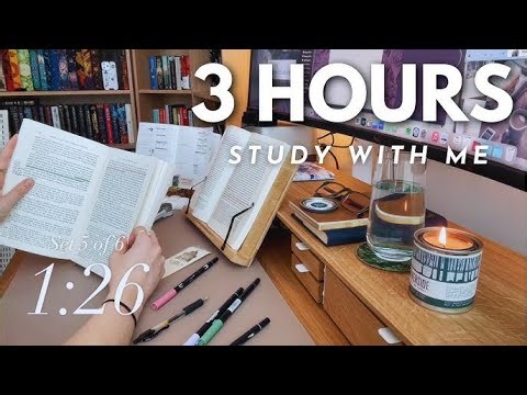 Deep Focus Study With Me – 3 Hours Pomodoro Timer (50/10)| Deep Work Session