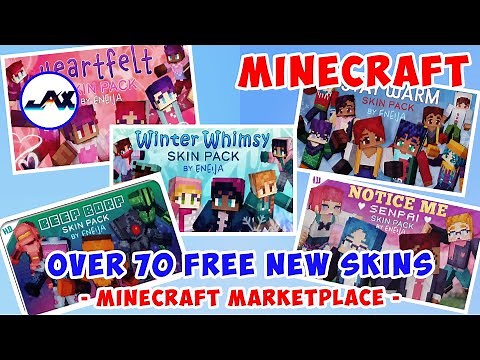5 Skinpacks with OVER 70 FREE Skins | Minecraft Marketplace | 1.19.60