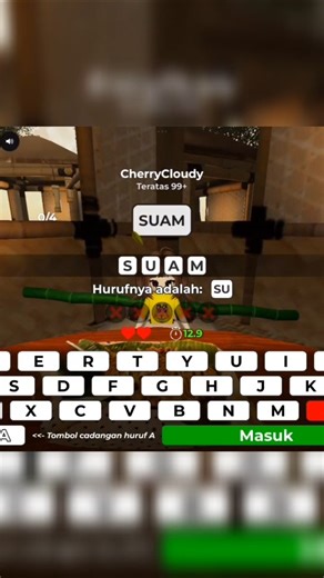 Kecanduan main map ini 😌 [Map: Sambung kata] #roblox #robloxedit #trend #fyp #shorts #sambungkata