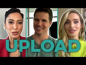 Upload season 2 cast on the show's return & future! | Robbie Amell, Andy Allo & Allegra Edwards