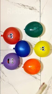 Water Balloon Squeeze & Pop – Crispy ASMR Sounds #asmr #satisfying #short