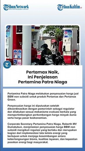 Pertamax Naik, Ini Penjelasan Pertamina Patra Niaga