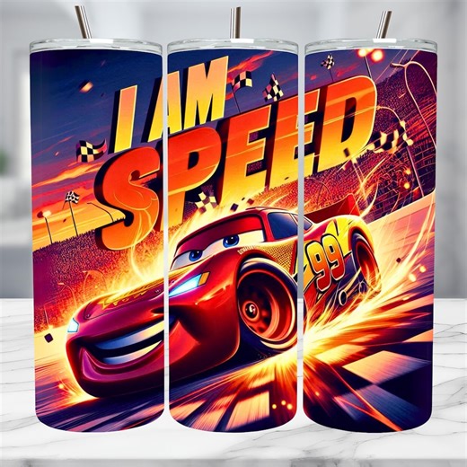 Race Cars Tumbler Wrap PNG: Cartoon Characters 20oz Template (digital Download) - Etsy