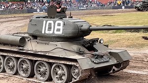 224K views · 5K reactions | When you slow down the video speed the engine noise is particularily creepy  Reminds me of a submarine sonar 藍 The T-34/85 sought to address some of the principal design weaknessnesses of the earlier 76 mm armed T-34's, including not just a more powerful main armament but critically the addition of a cupola which greatly improved the commanders situational awarenes. | The Challenger | Facebook