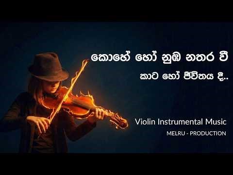 Kohe Ho Numba Nathara Vee | Violin Instrumental Cover | Sinhala Relaxing Music | Melru Beatz