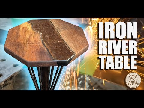Making an Epoxy River Table Rust