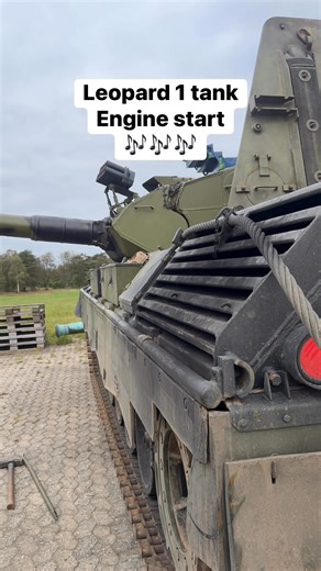 Leopard 1 tank engine start 🎶🎶 #Military #denmark #fyp #engine #leopard | MilPics