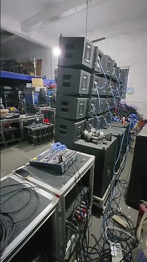 Double 10 16+4 line array #ledlights #party