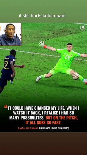 Randal Kolo Muani reflects on his miss in the World Cup final 😫😕