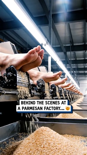 Imagine this was how parmesan was really made 🧀🥴 #cheese #factory #gross | UNILAD Tech
