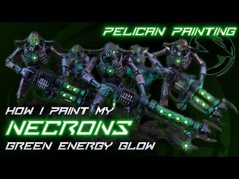 How I painted the Green glow on my Necron army