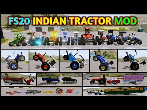 FS20 New Mod || All Tractors Full Modified || FS 20 Indian Tractor Mod || Farming Simulator 20 Mod