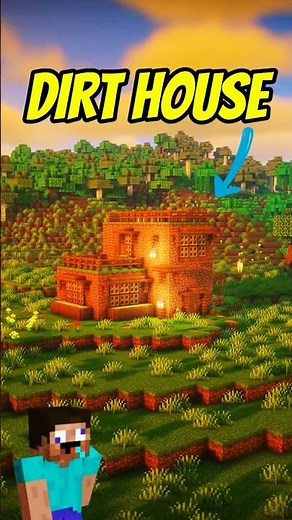 Minecraft Aesthetic Dirt House #minecraftbuilding