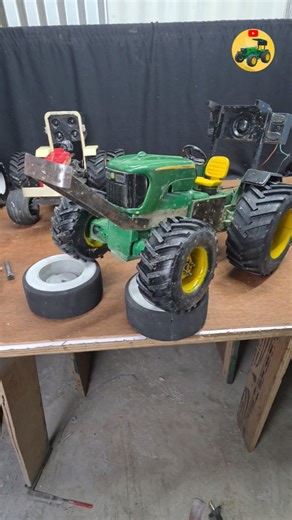 John Deere tractor remote control and tyer