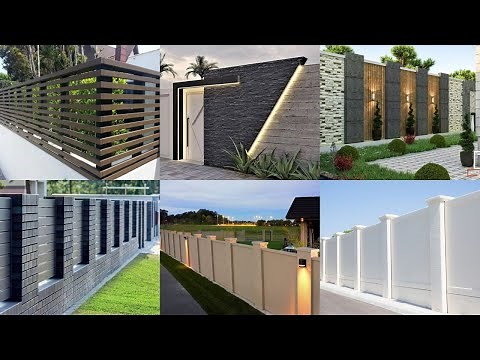 Latest Modern compound wall design ideas | Boundary wall designs for house| Modern compound wall