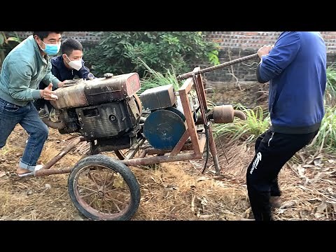 Diesel Engine Restoration for old rusty generators // Old Generator Repair and Restoration