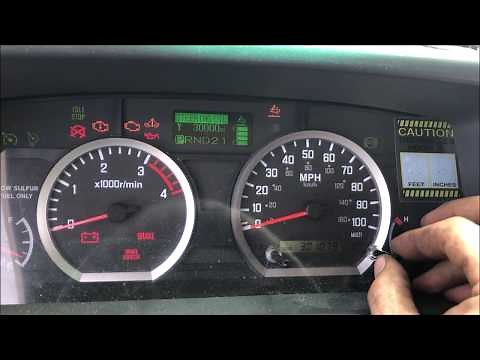 Resetting the Maintenance Service on an Isuzu NPR