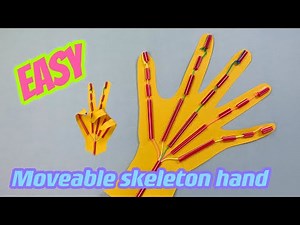 How to make moveable skeleton hand /easy origami skeleton hand #halloween